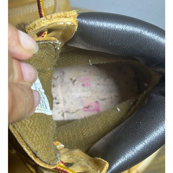 Womens Size 8.5M Nubuck Tan 6" Timberland Boots 10317 Ortholite WorkHiking Boots - Picture 9 of 9